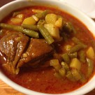 Gryta med haricot verts (fasolie chadra)