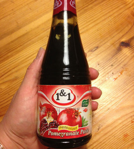 Granatäpple på flaska
