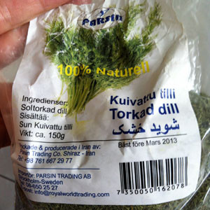 Smaksätt med dill