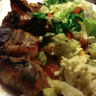Auberginelindad kebab i ugn