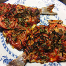 Ugnsbakad fisk (samak maskouf, maskoof)