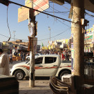 Sightseeing i en souk i södra Irak