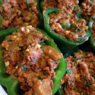 Vegetariska fyllda paprika