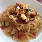 Vegetarisk pasta i kokosmjölk