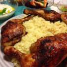 Marinerade kycklingklubbor med lime- och basilikayoghurt