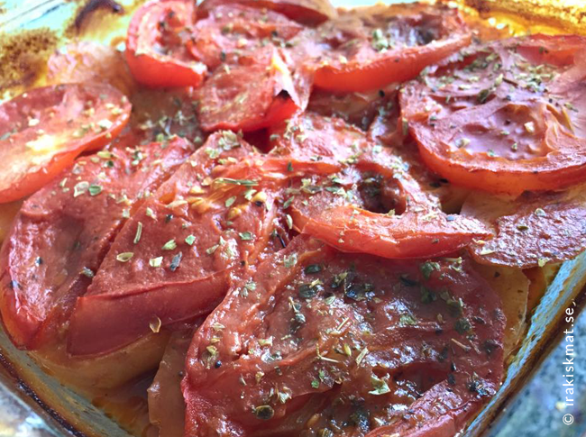 Köfte med potatis och tomat (kafte bel saniyeh)